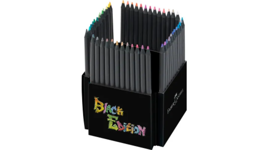 FABER-CASTELL Buntstifte Black Edition 50er Kartonetui