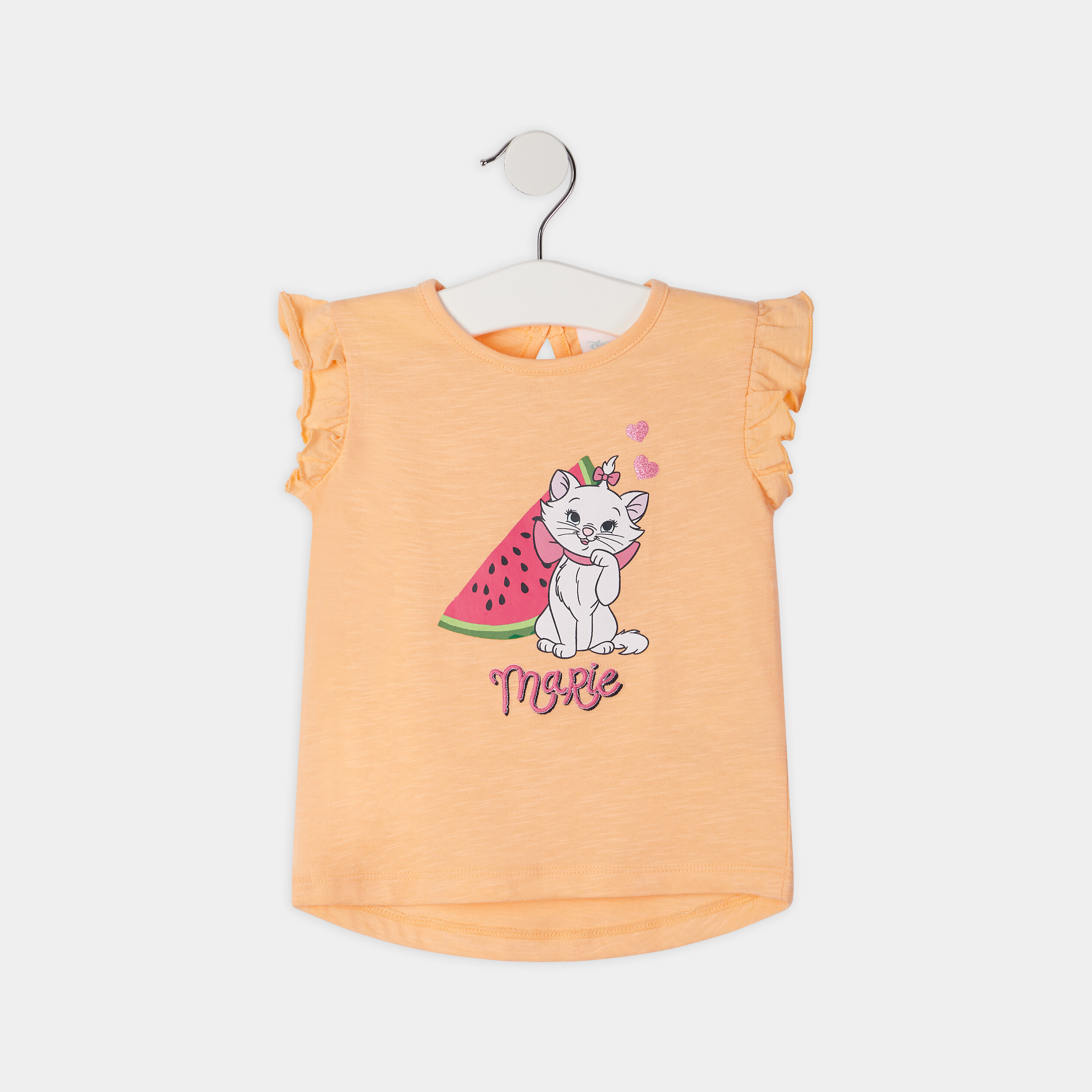 T-shirt Les Aristochats rose saumon bébé fille | La Halle
