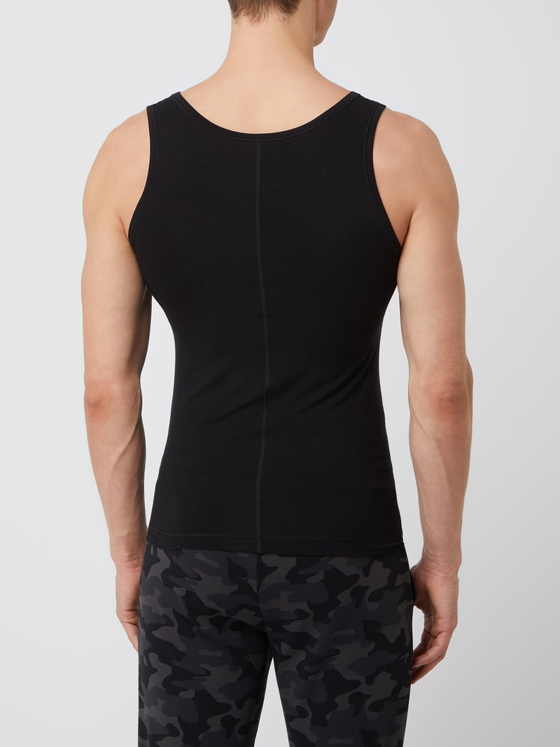 Personal Fit Tanktop mit Stretch-Anteil in schwarz