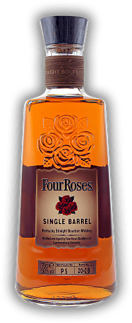 Four Roses Single Barrel 50% Four Roses Single Barrel 50% Voller Körper, komplex sowie überraschend fein und zart - ein Premium Single Barrel Bourbon. 0,7	 Liter - Vol 50%