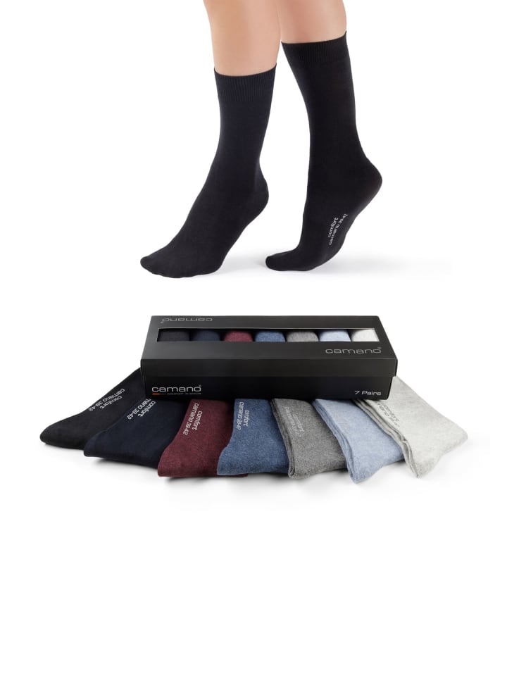 camano Sockenbox 7er Pack comfort in hellgrau mix günstig kaufen
