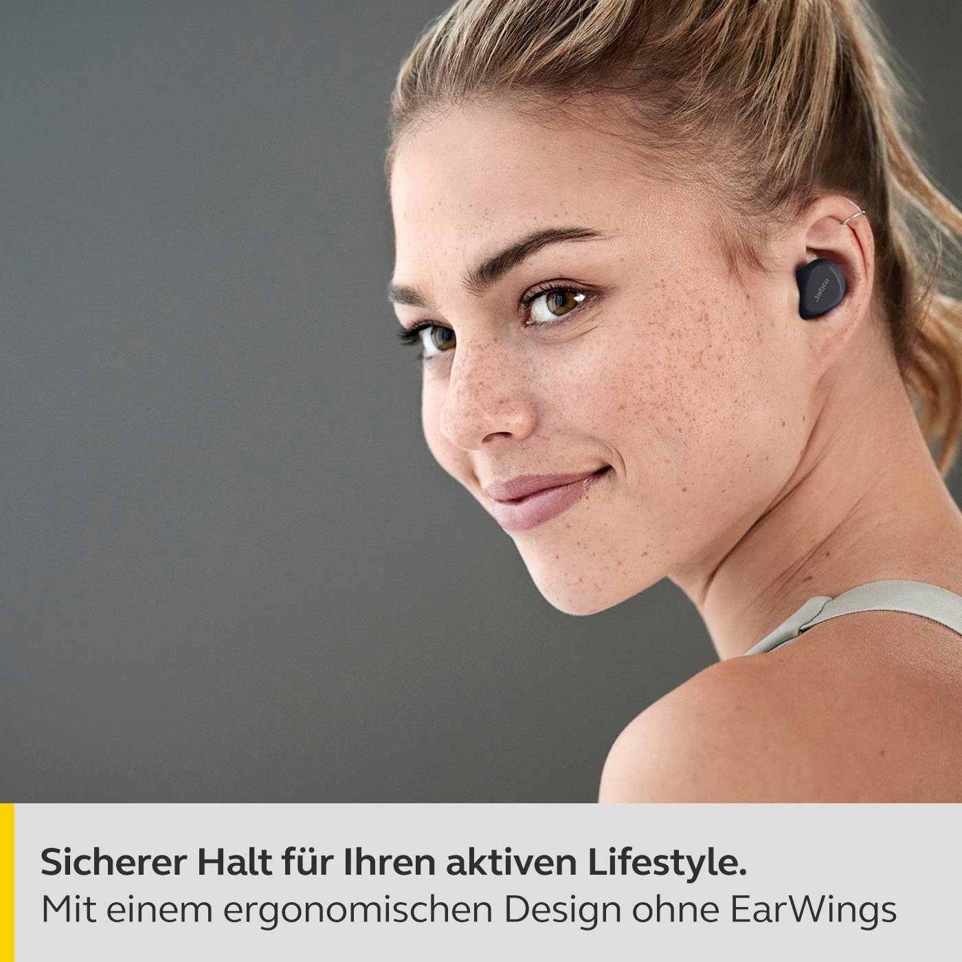 Jabra Elite 4 active Bluetooth-Kopfhörer (Active Noise Cancelling (ANC), Freisprechfunktion, Sprachsteuerung, True Wireless, integrierte Steuerung für Anrufe und Musik, Alexa, Google Assistant, Siri, Bluetooth)