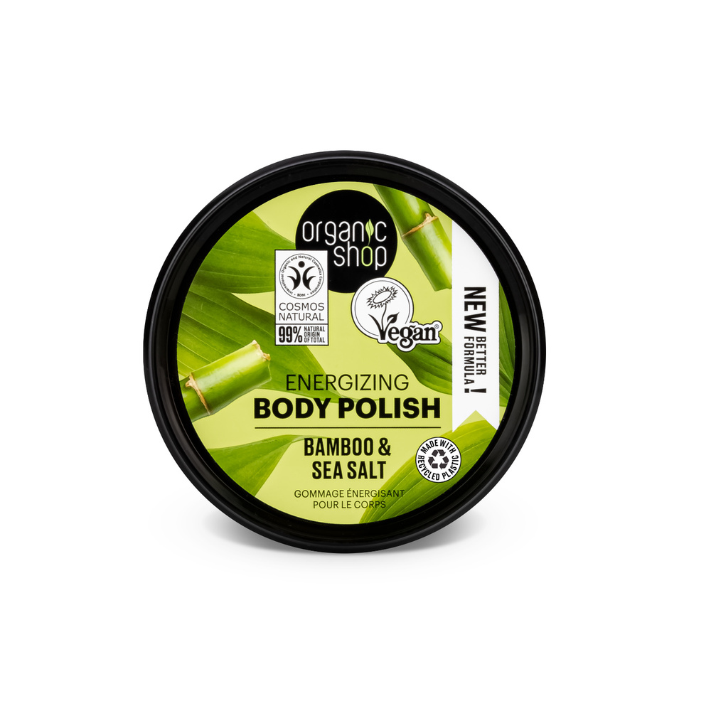 organic shop Gommage Corps Energisant Bambou Vegan Naturel Gommage corps