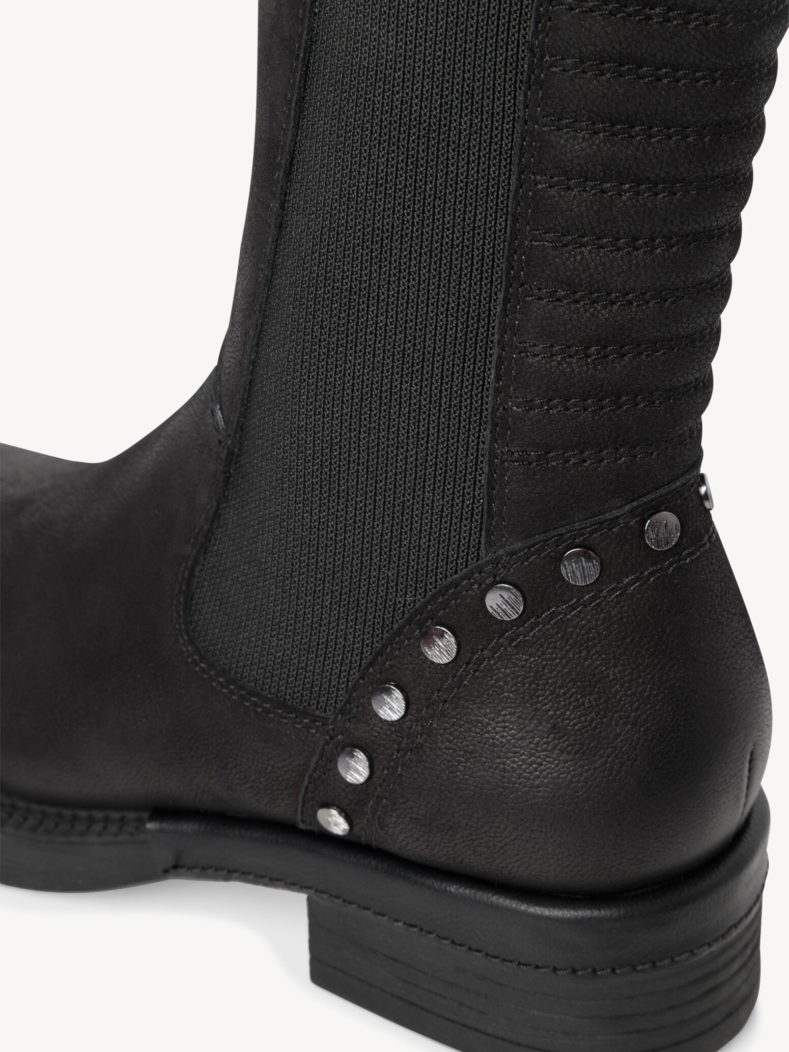 Bottine Chelsea en cuir - noir