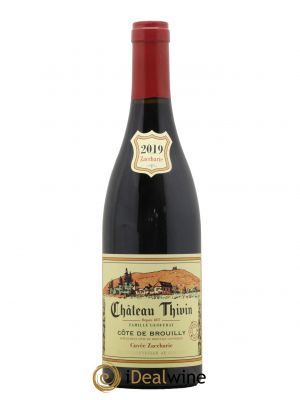 Côte de Brouilly Cuvée Zaccharie Château Thivin  2019 - Lot de 1 Bouteille