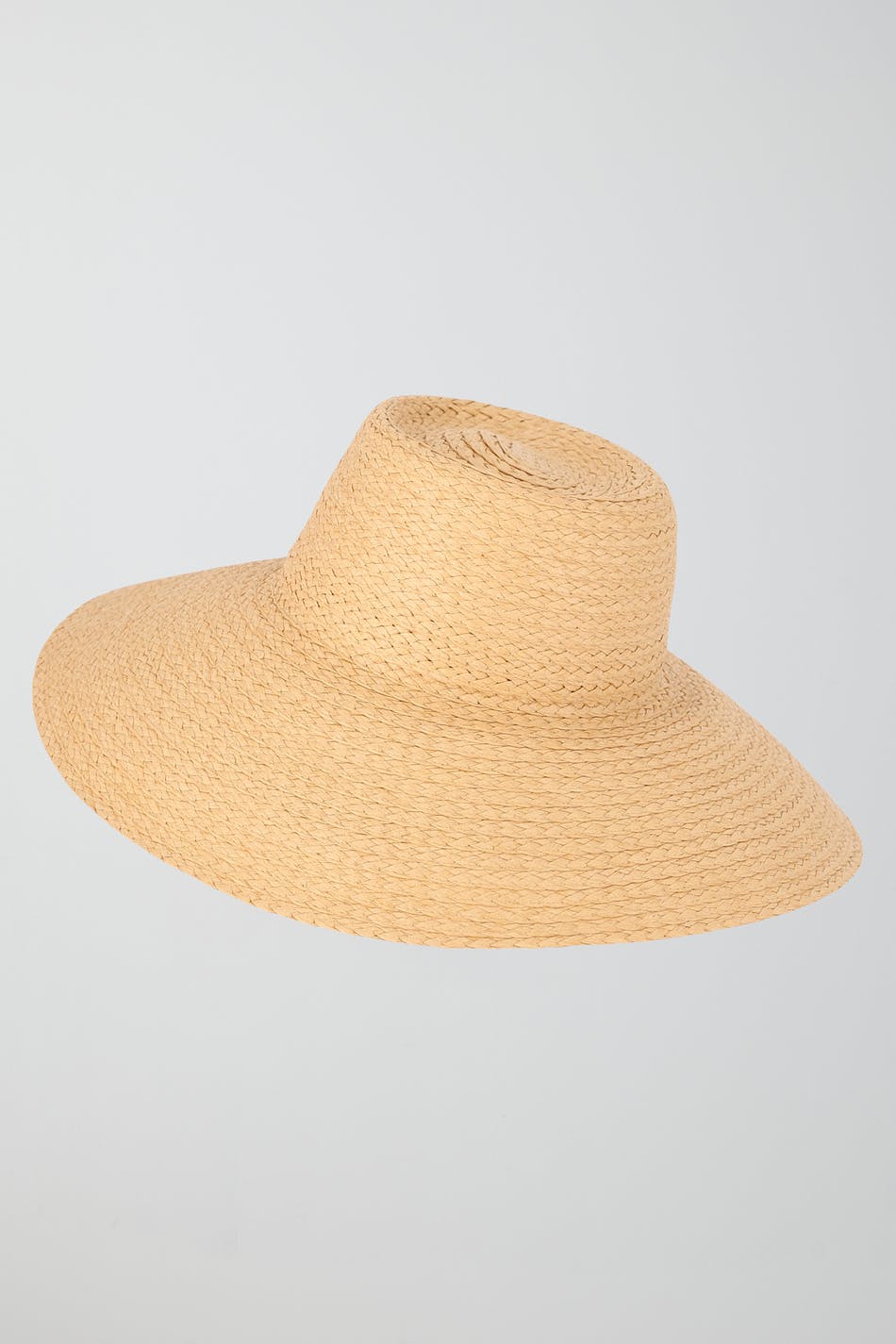 Wide straw hat