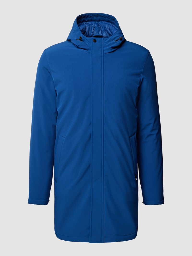 Jacke mit Stehkragen Modell 'Madeston' in bleu