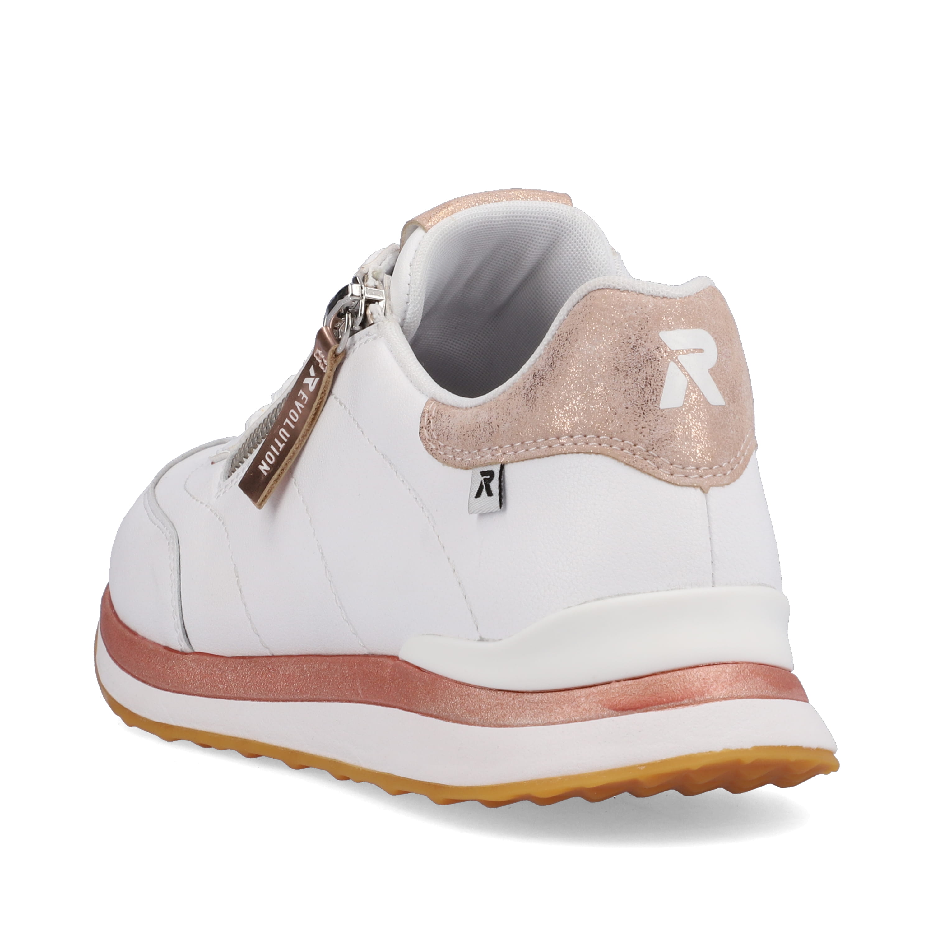 Rieker Damen Sneaker Low swan-white rose