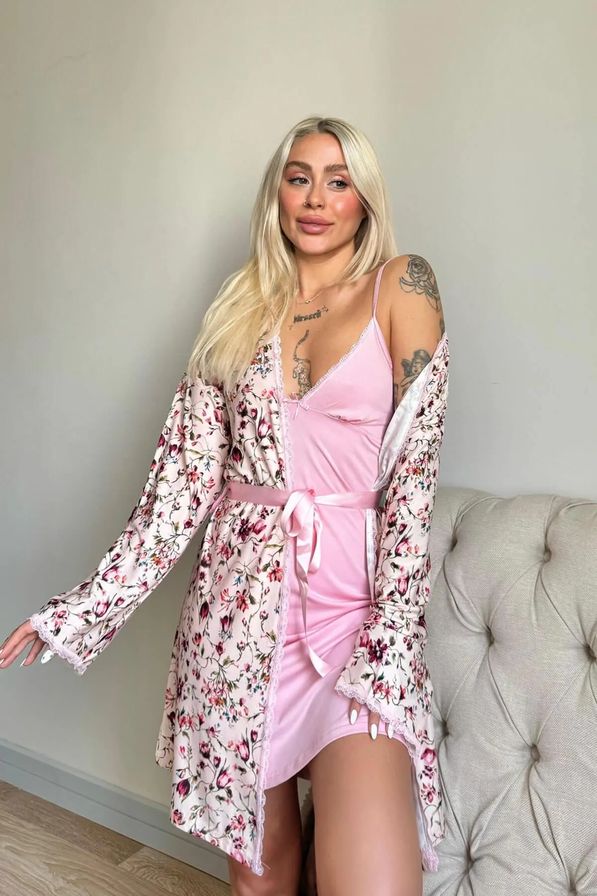Pijamaevi  Pyjama set - Dunkelblau - Unifarben