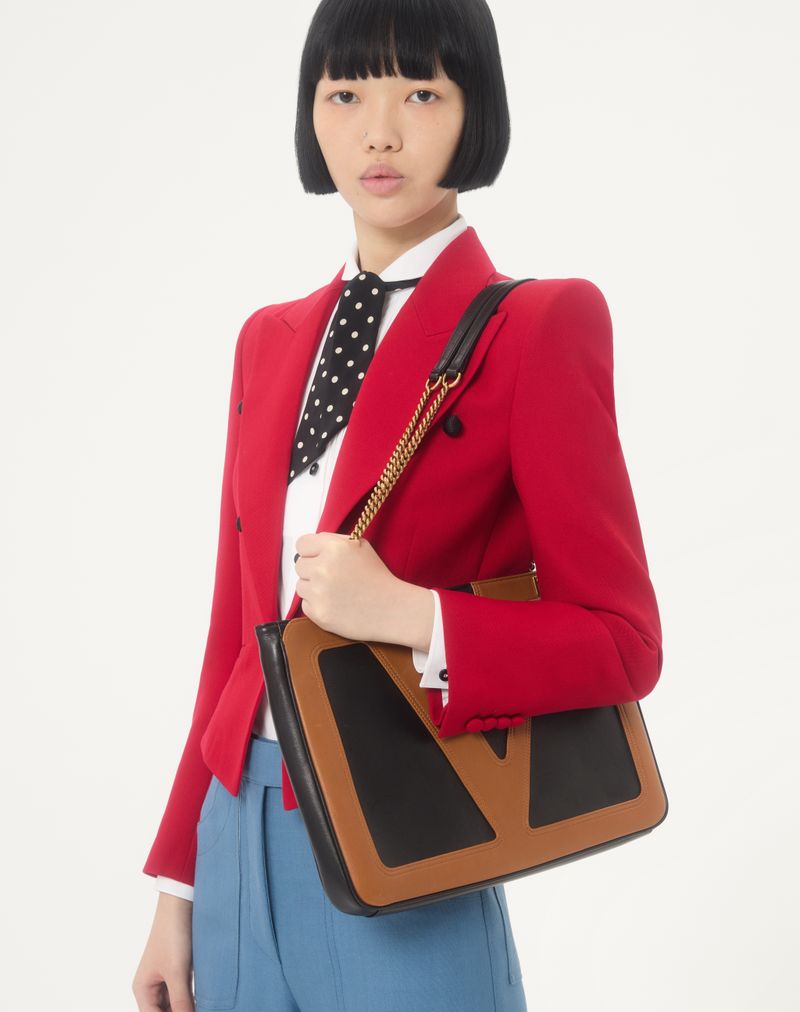 Valentino Garavani Viva Superstar Bolsa Média Nappa