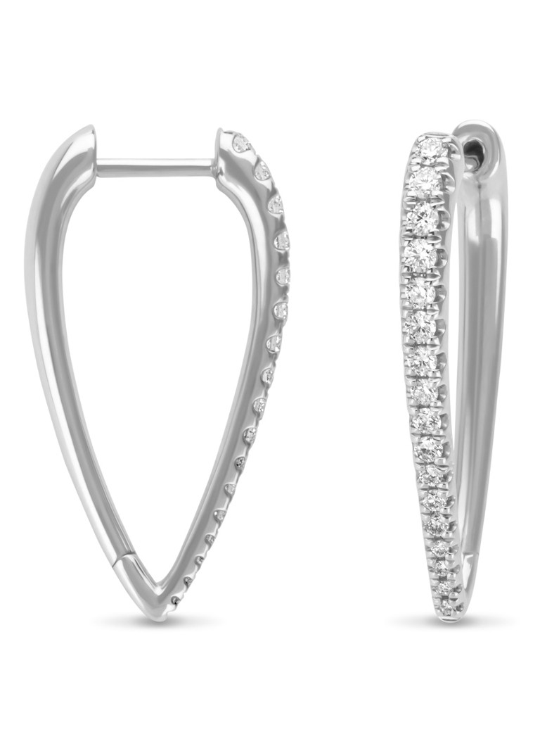 Diamond Point  Witgouden oorsieraden, 0.40 ct diamant, Gallery