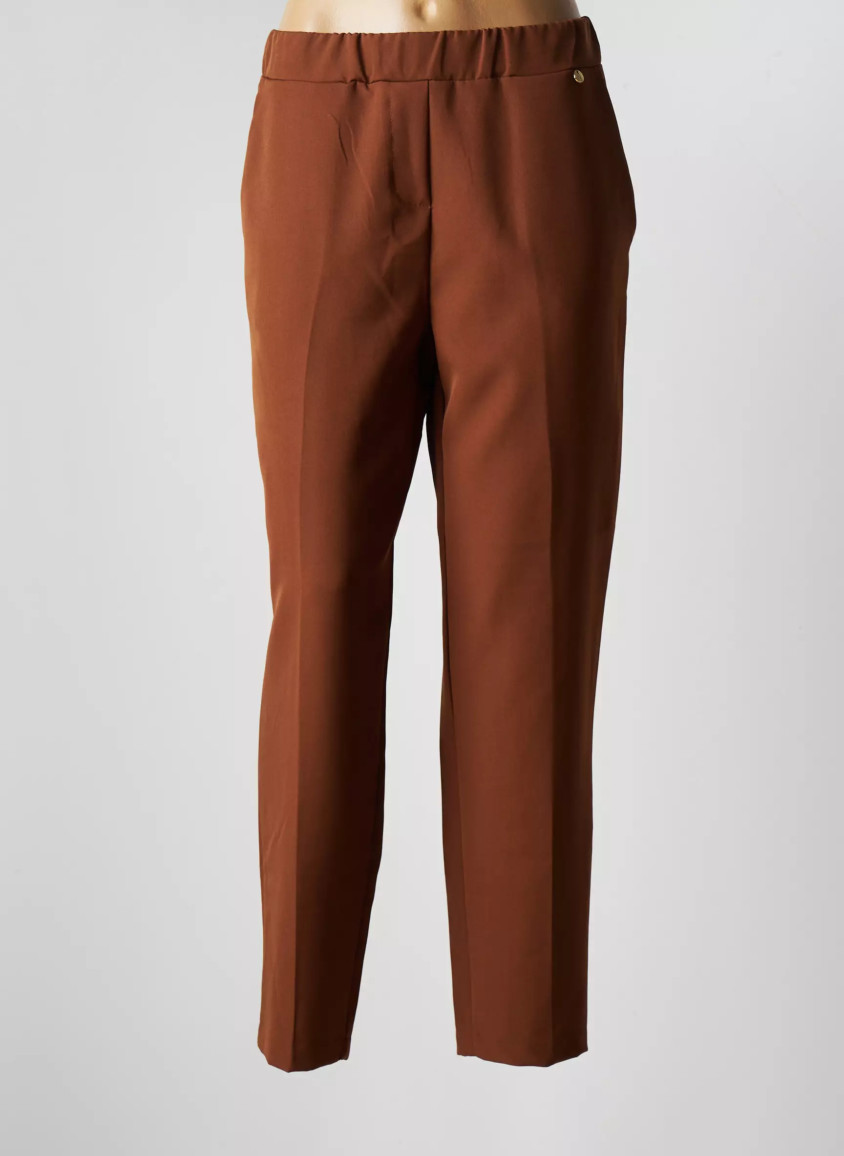 Rinascimento Pantalons Droits Femme couleur marron