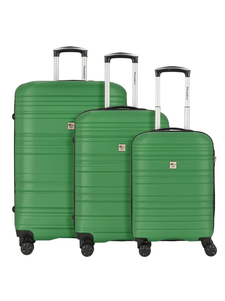 Check.In Paradise 4 Rollen Kofferset 3-teilig in olivegrün günstig kaufen onesize