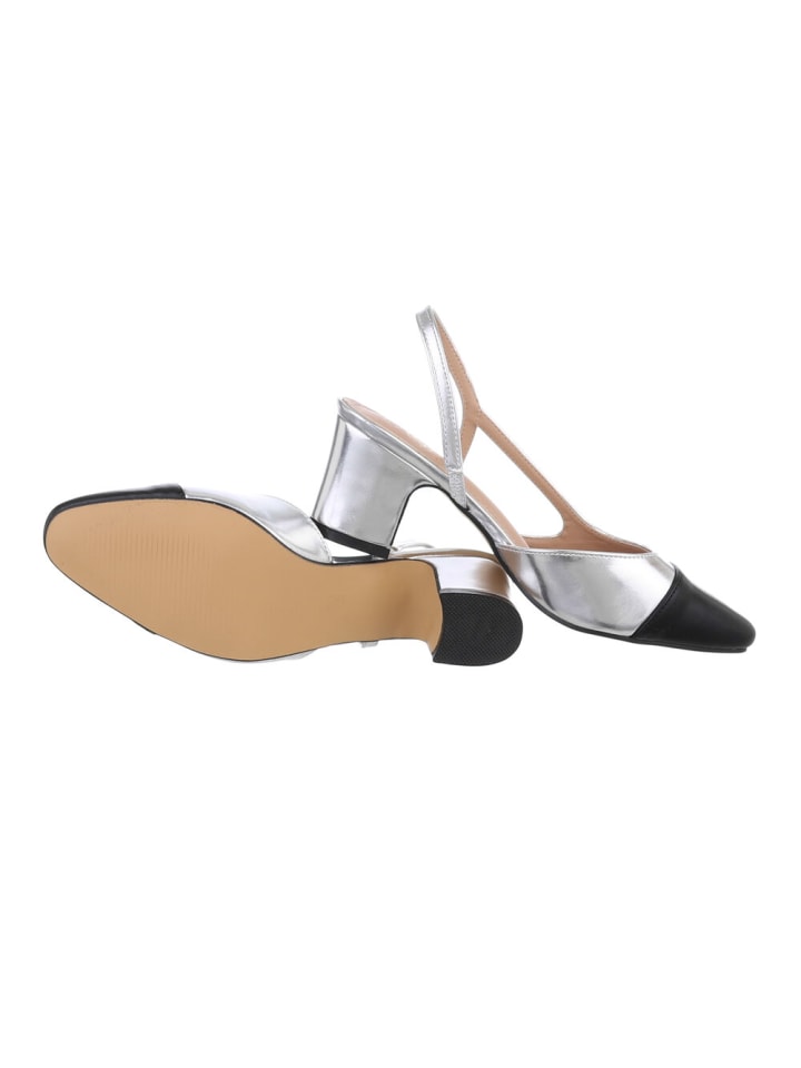 Ital-Design Pump in Silber und Schwarz günstig kaufen