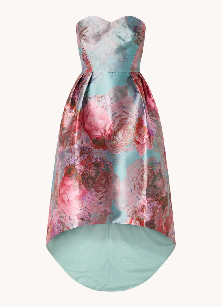 Chi Chi London  Maxi jurk met bloemenprint en asymmetrische zoom