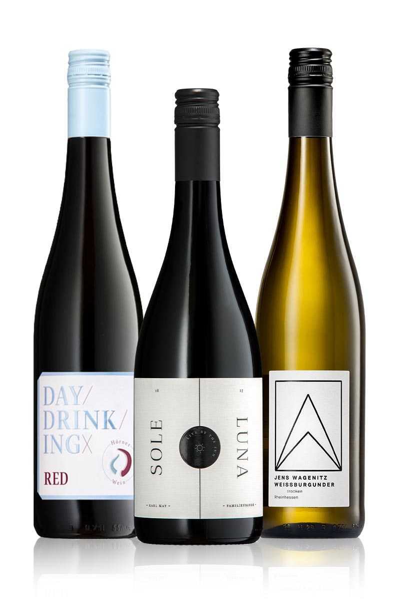 Weintrio zu Pasta Geile Weine Weinpaket