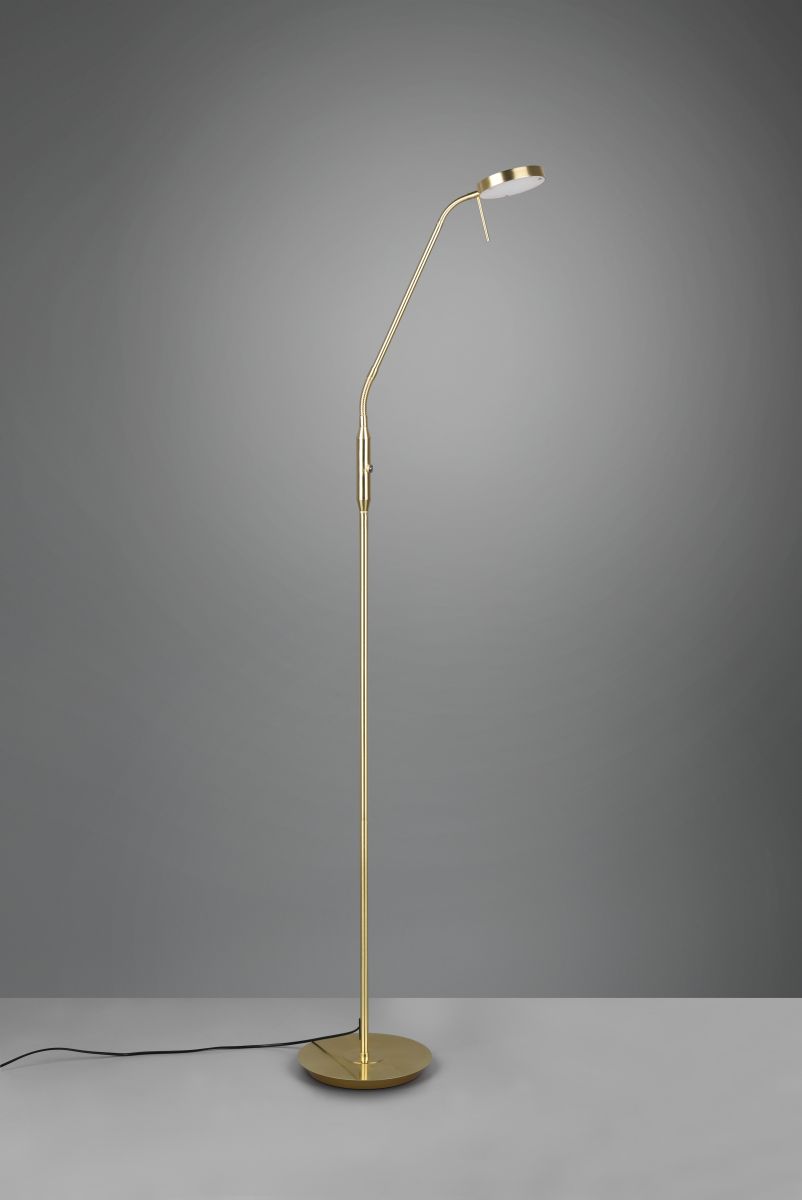 TRIO LED Stehleuchte Monza Messing
