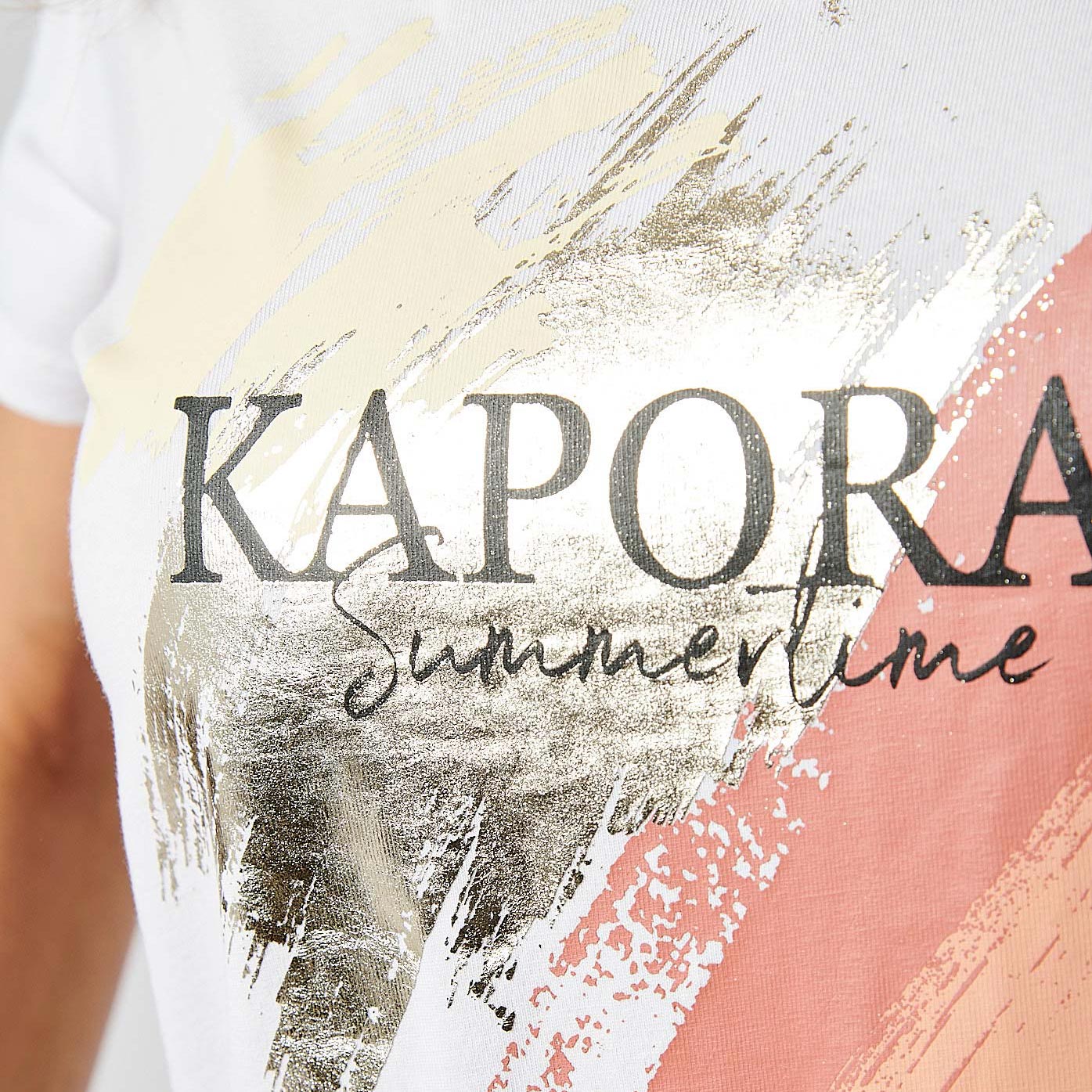 FAN    T-shirt blanc femme