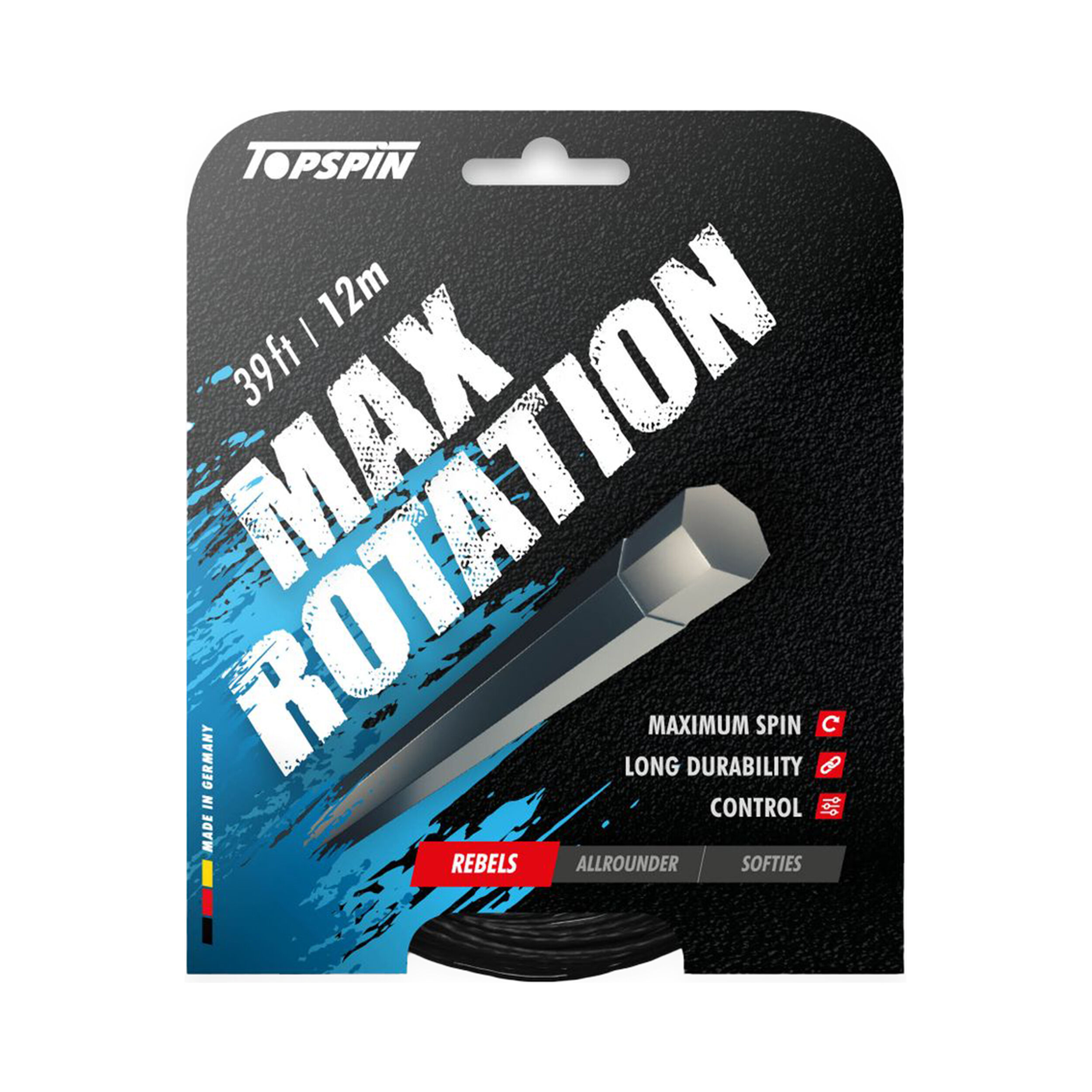 Max Rotation 12m Saitenset - Schwarz