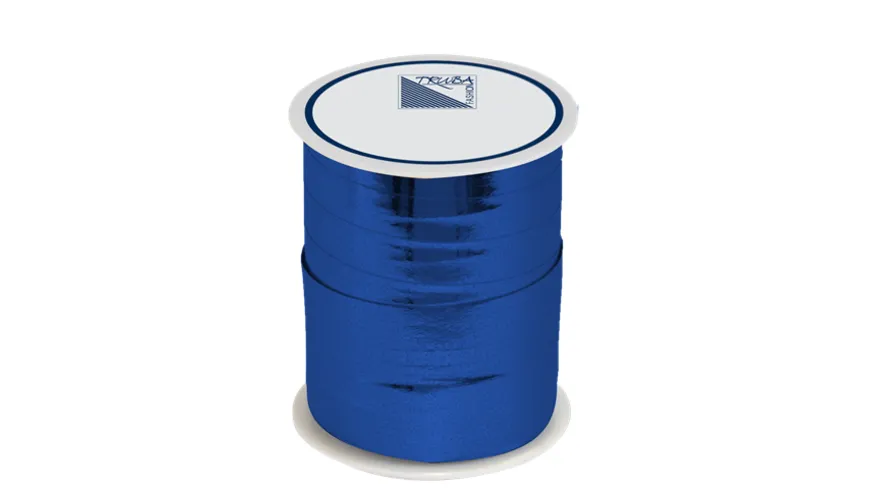 TRUBA Spiegelglanzband 10mm x 50m uni blau 50 m