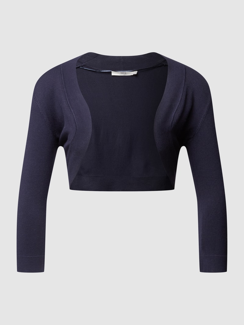 Cocktailjacke aus Feinstrick in marineblau meliert