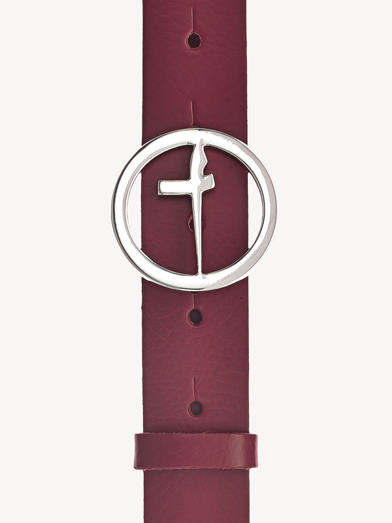 Ceinture en cuir - rouge
