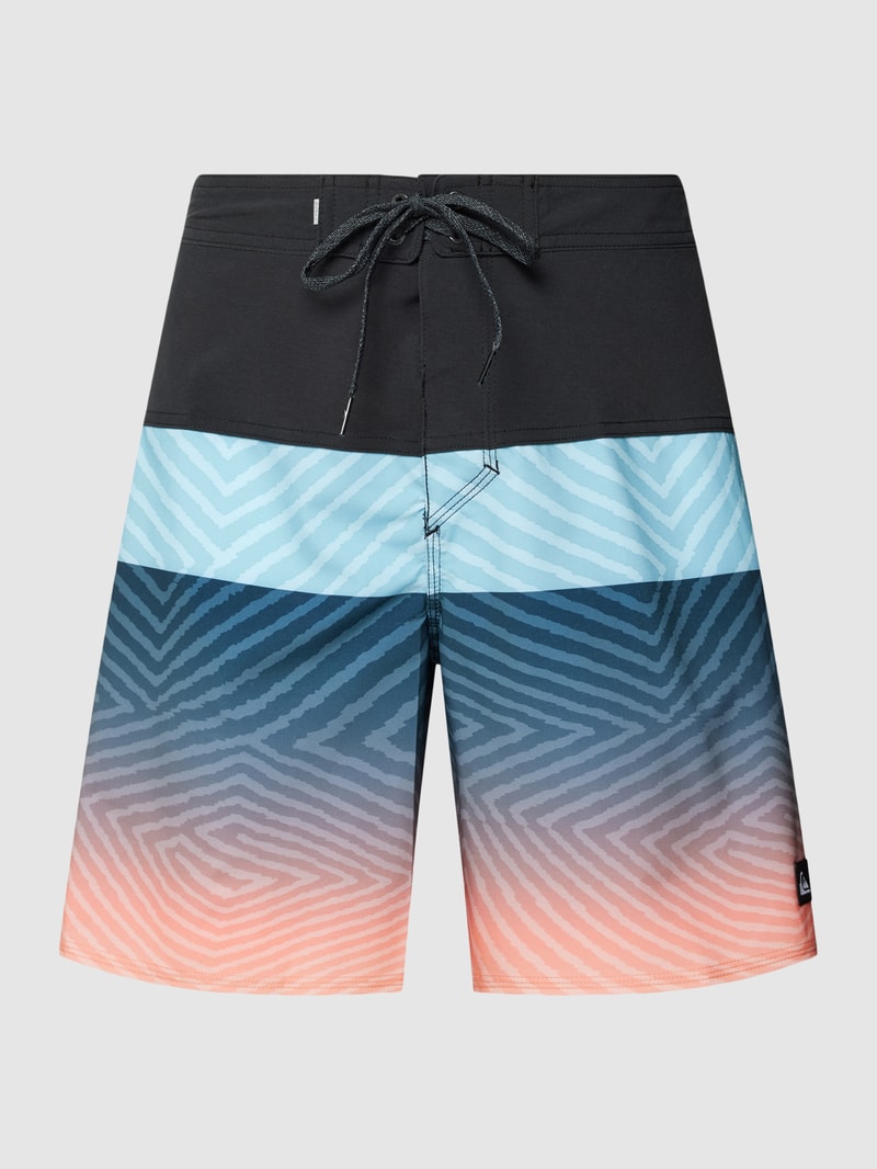 Badehose im Colour-Blocking-Design Modell 'SURFSILK' in schwarz