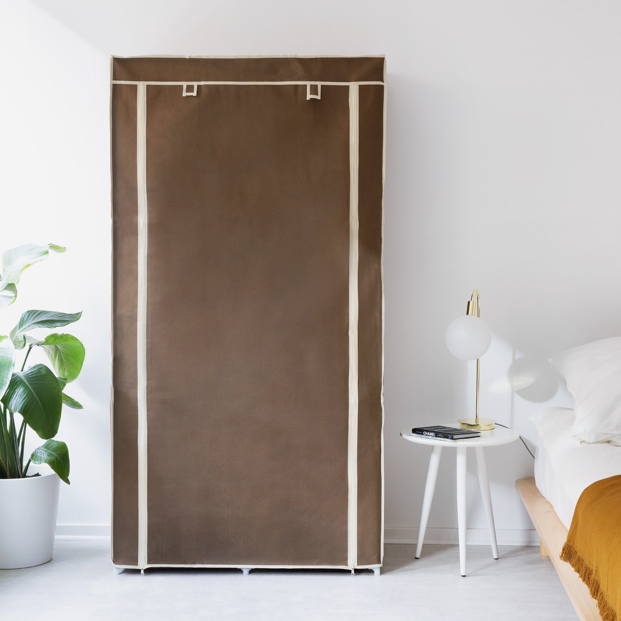 Navaris Stoffschrank Stoff Kleiderschrank - 88x170x45cm - faltbar aus Vlies