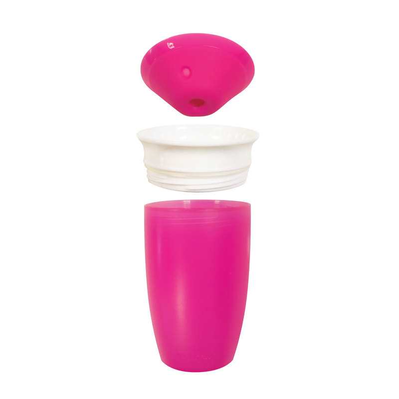 Tasse miracle 360° 12m et + rose Munchkin