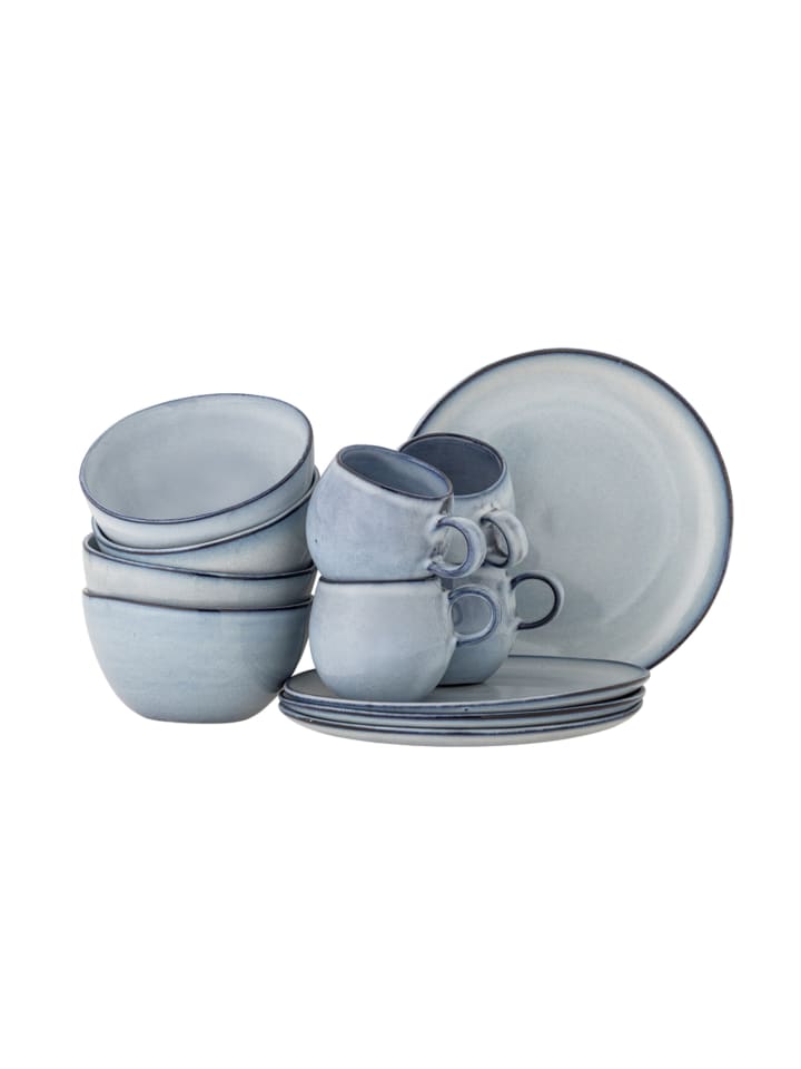 Bloomingville Sandrine Frühstück Set aus Geschirr-Set in blau günstig kaufen onesize