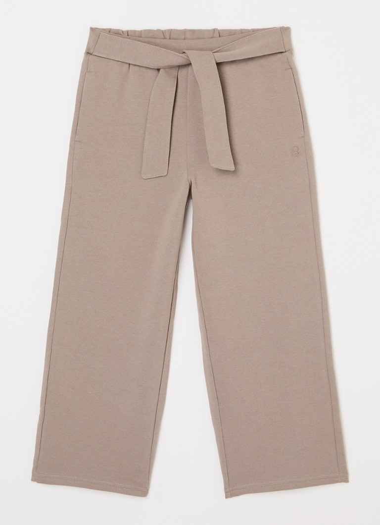 Pantaloni de trening Benetton, lejeri, cu curea.