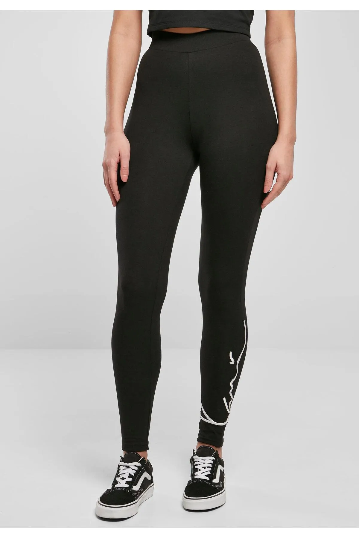 KARL KANI  Leggings - Schwarz - Hoher Bund