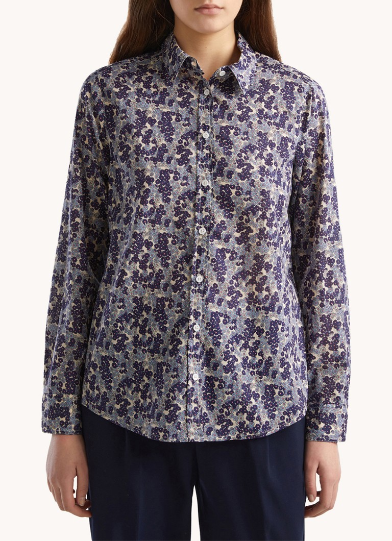 Benetton  Blouse met print en stretch