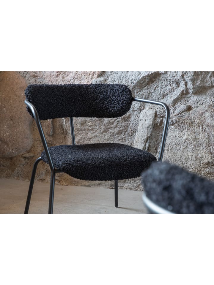 ebuy24 Sessel Fluffy Schwarz 68 x 66 cm günstig kaufen onesize