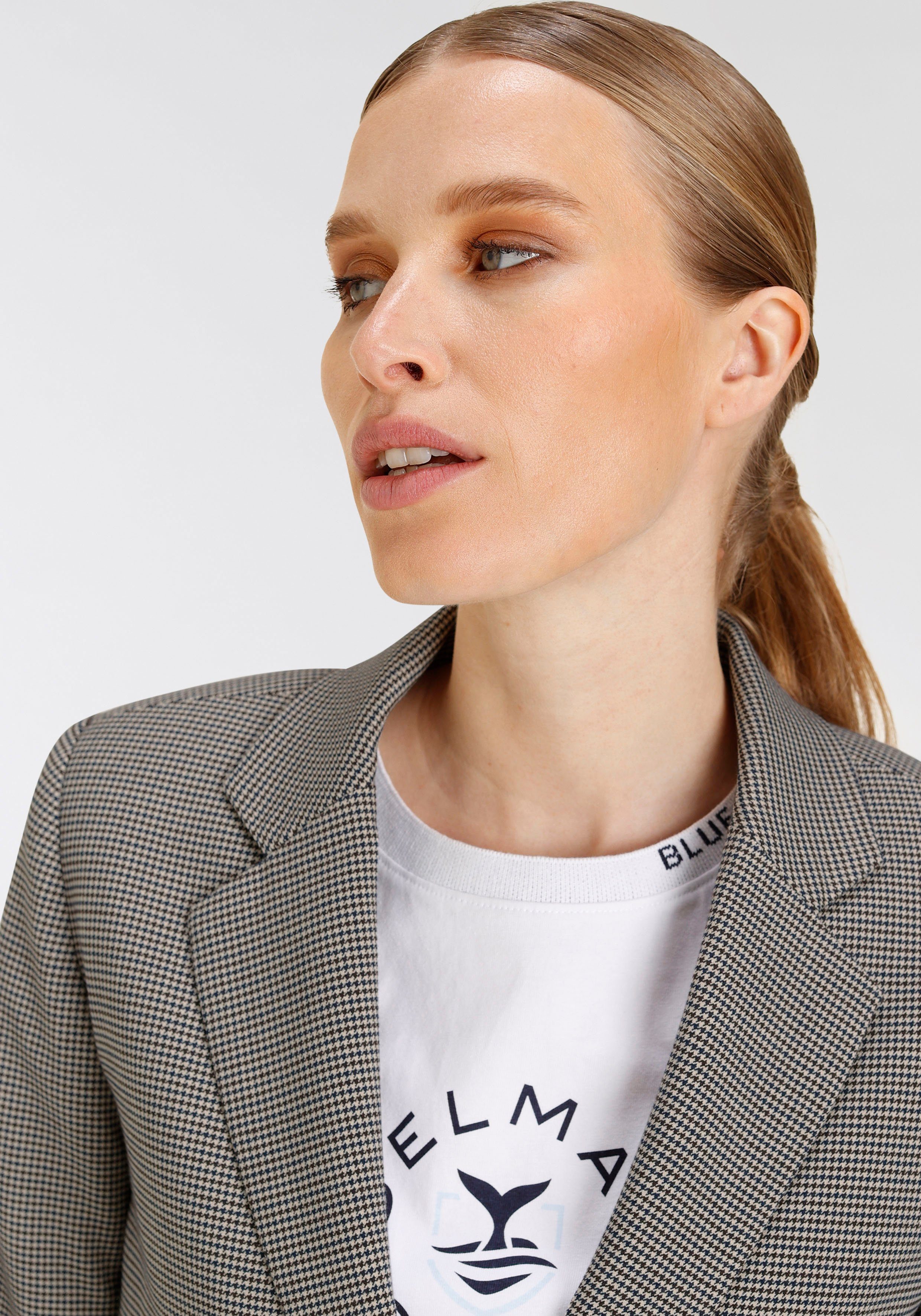DELMAO Jerseyblazer in trendigem Karomuster - NEUE MARKE!