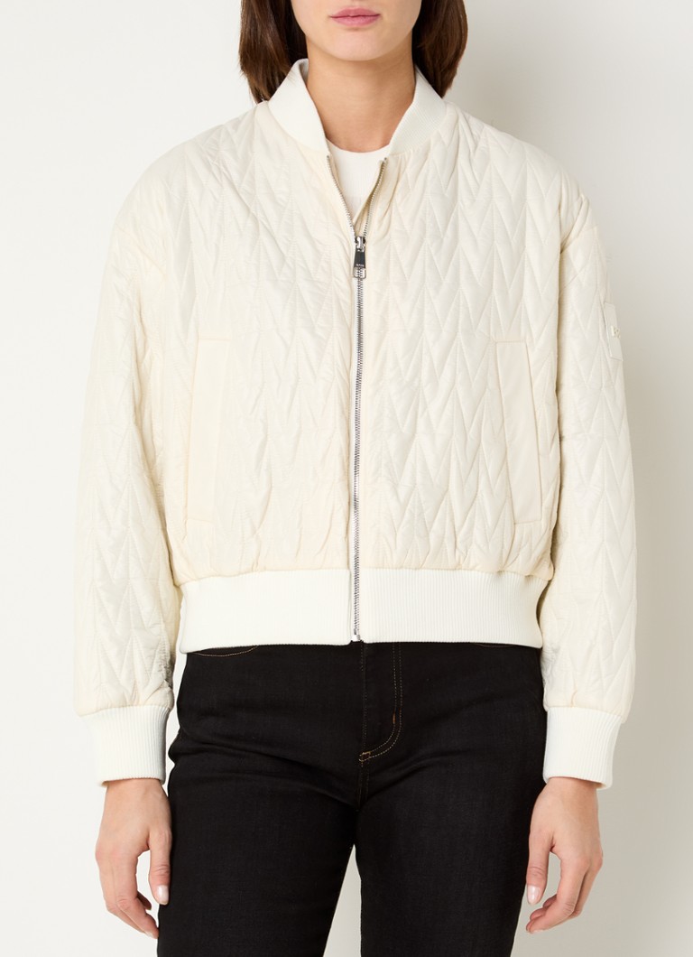 Prešívaná bomber bunda HUGO BOSS Pikomba s bočnými vreckami