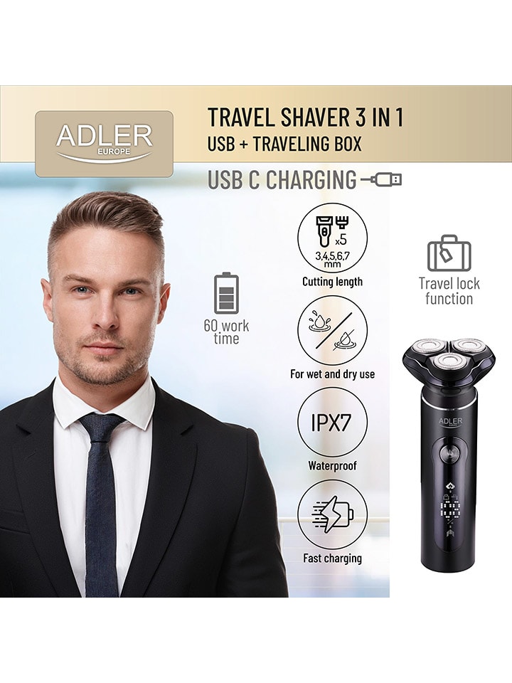 Adler Europe Reiserasierer 
