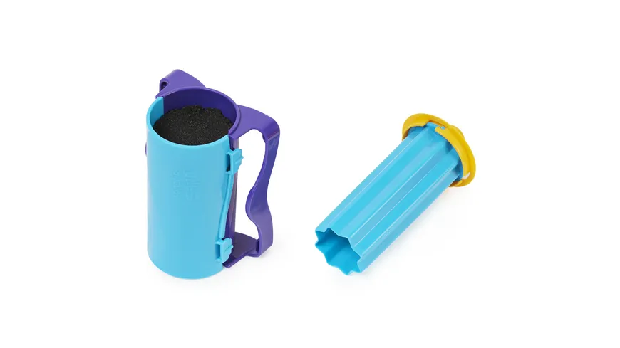 Spin Master - Kinetic Sand Slice n Surprise Set - mit 3 Sandfarben und 7 Werkzeugen für tolle Muster