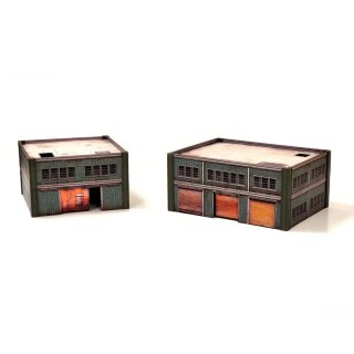 Metropolis Cityscape - Medium Square & Large Rectangle Steel Buildings