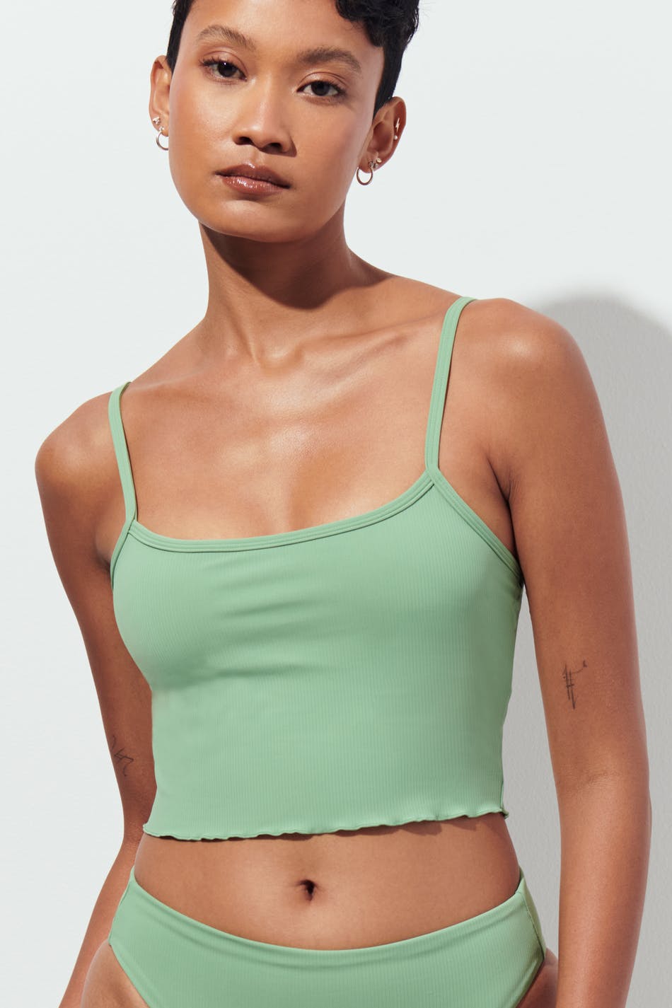 Rib bikini top