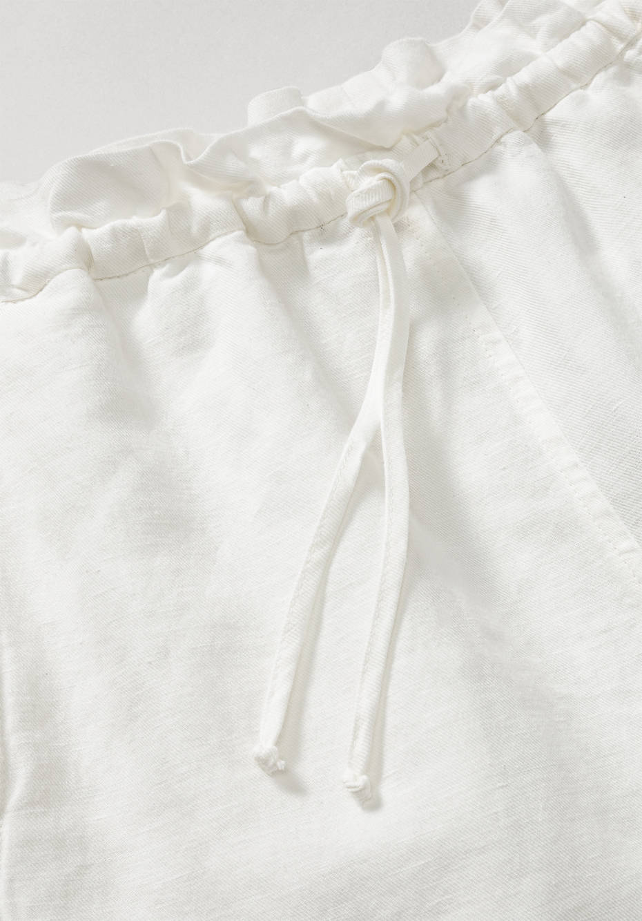 Shorts aus Leinen mit Bio-Baumwolle
