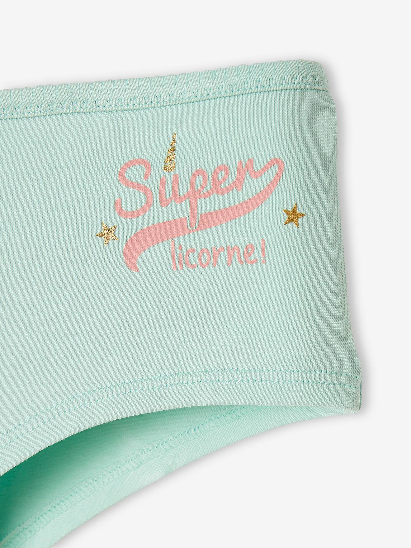 Lot de 5 shorties fille rose pâle