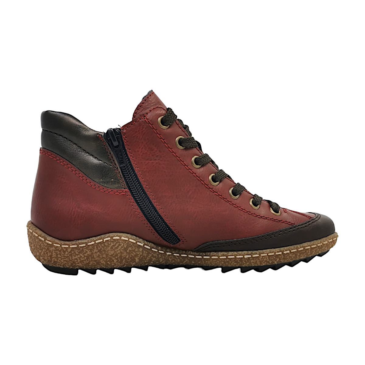 Rieker L7500-35 Rot 35 havanna/wine/antik