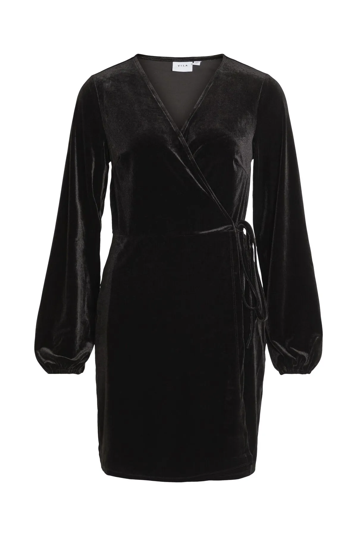 VILA  Wickelkleid Kurzes Velours