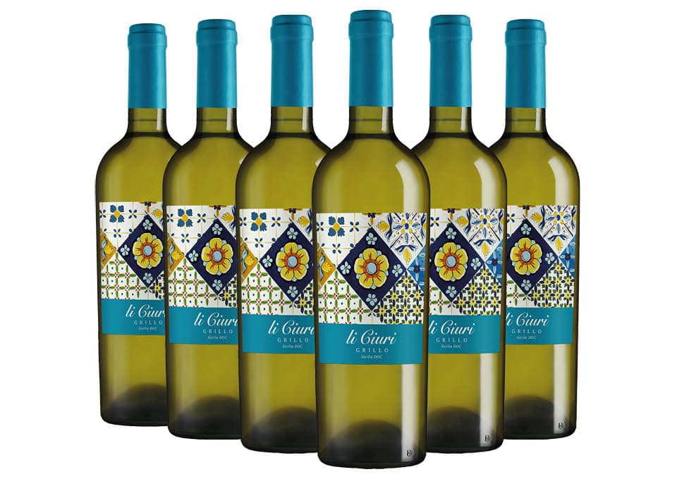Sicilia Grillo DOC 2022 Li Ciuri 6 bouteilles de 0,75 ℓ