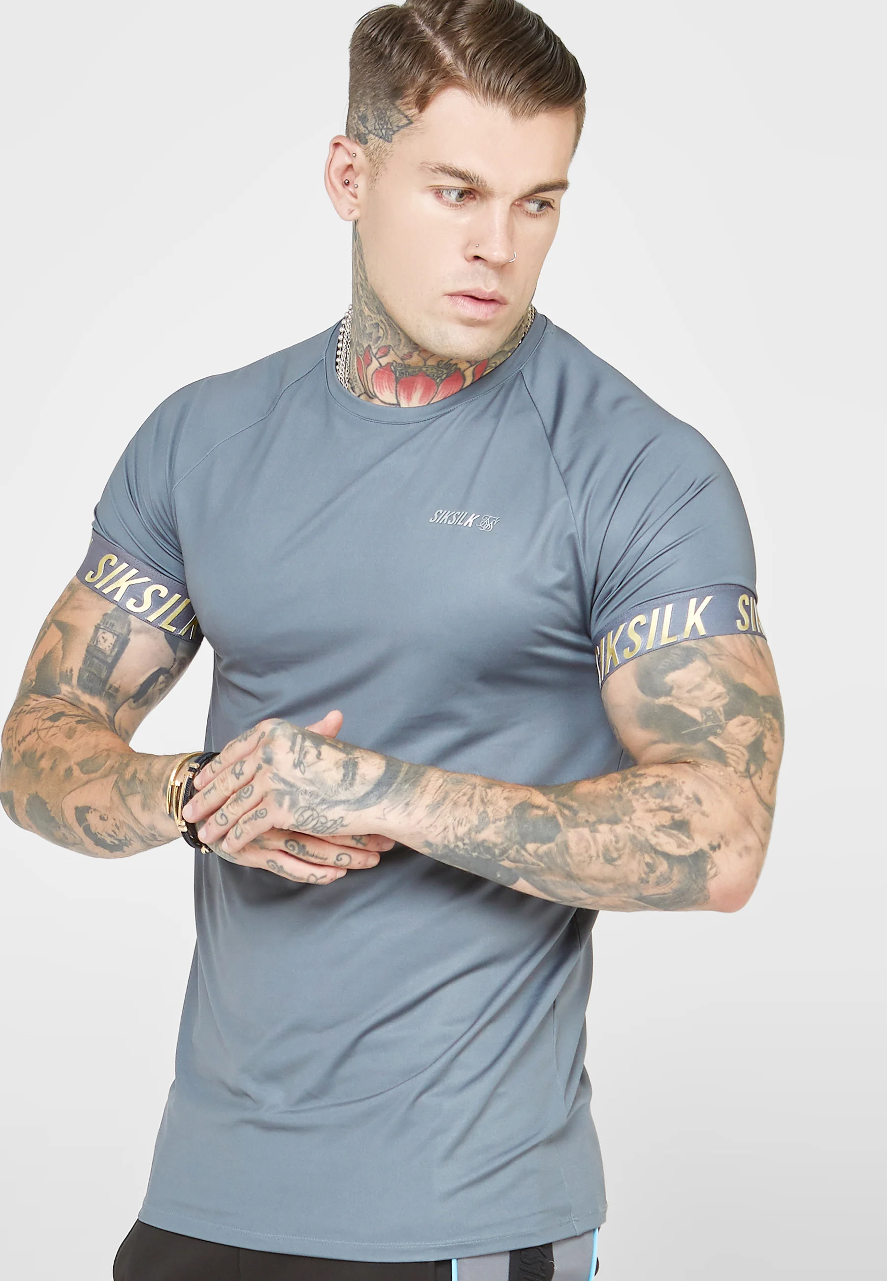 SIKSILK ACTIVE TECH - Camiseta con estampado