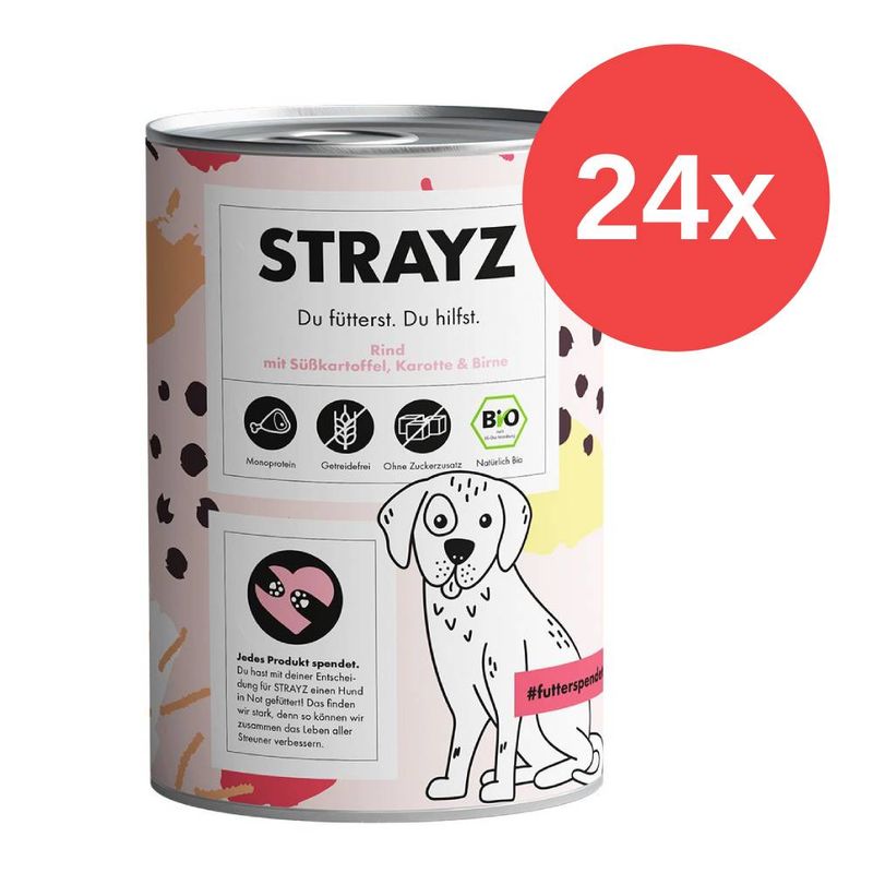 Sparpaket STRAYZ BIO 24 x 400 g