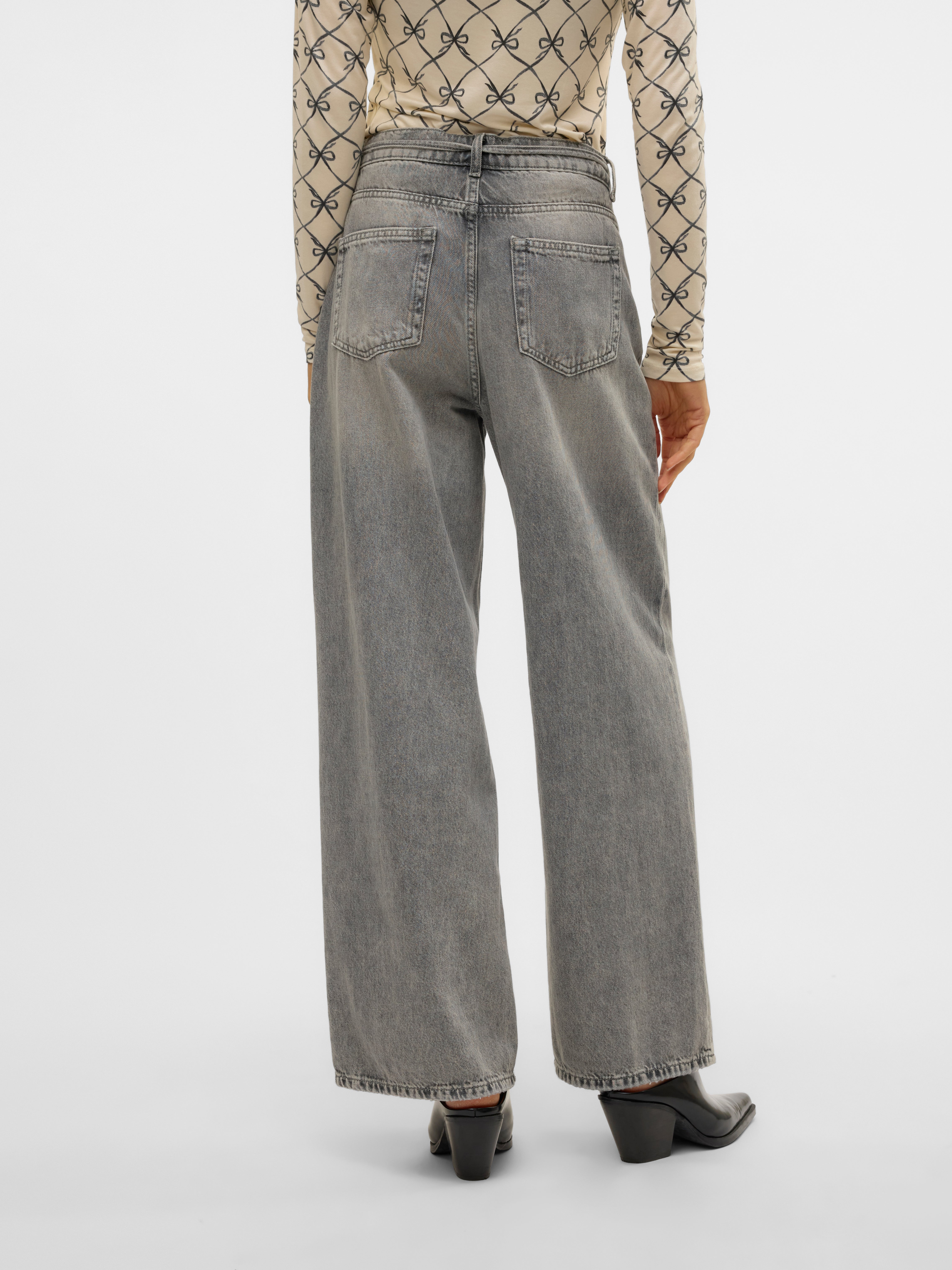 VMWIEN Mid Rise Weiter Beinschnitt Jeans