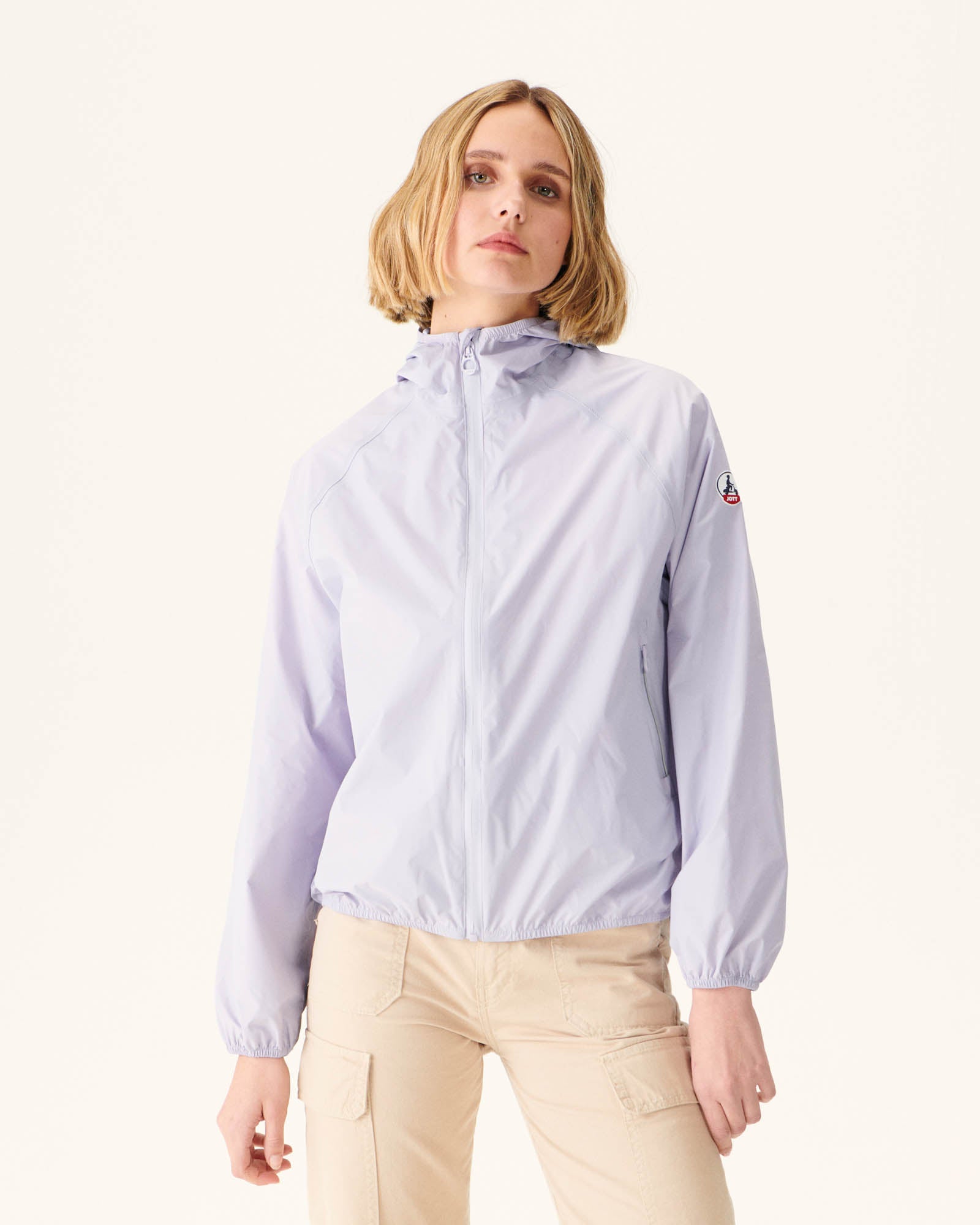 Imperméable à capuche Mauve pastel Singapore