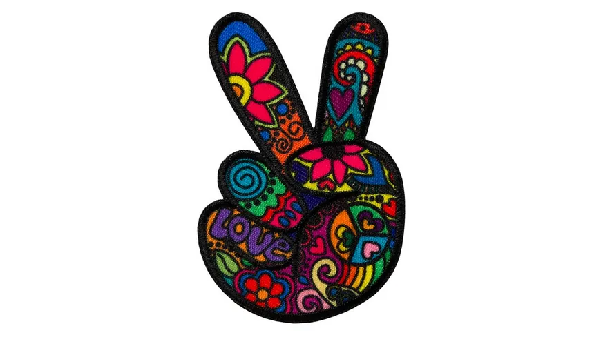 Mono Quick Bügelmotiv Midi Hippie Peace